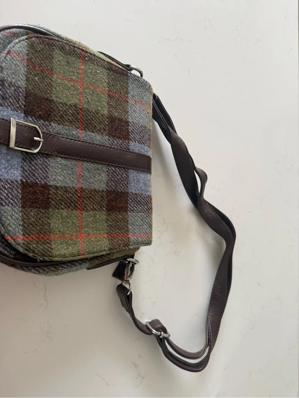 Harris Tweed Saddle Crossbody Bag - Picture 3 of 3